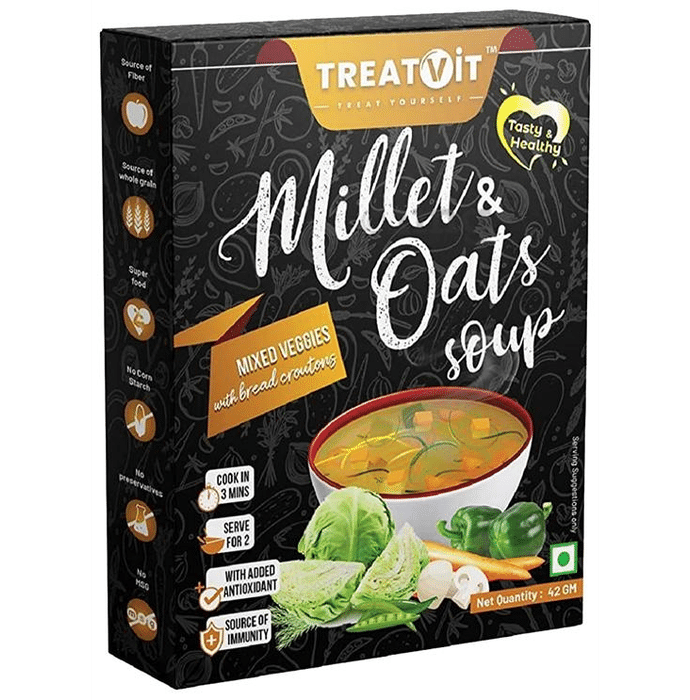 Treatvit Millet & Oats Soup (42gm Each) Mixed Veggies