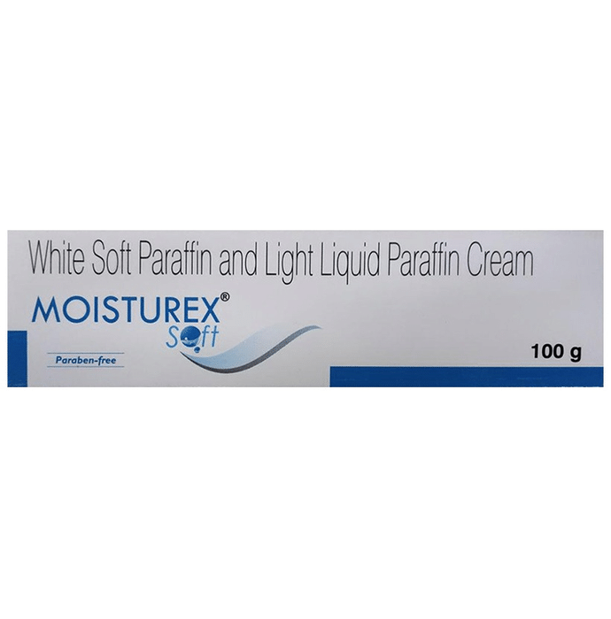 Moisturex White Soft Paraffin & Light Liquid Paraffin Cream | Paraben Free | Derma Care | Face Care Product for Extreme Dryness Cream Paraben Free