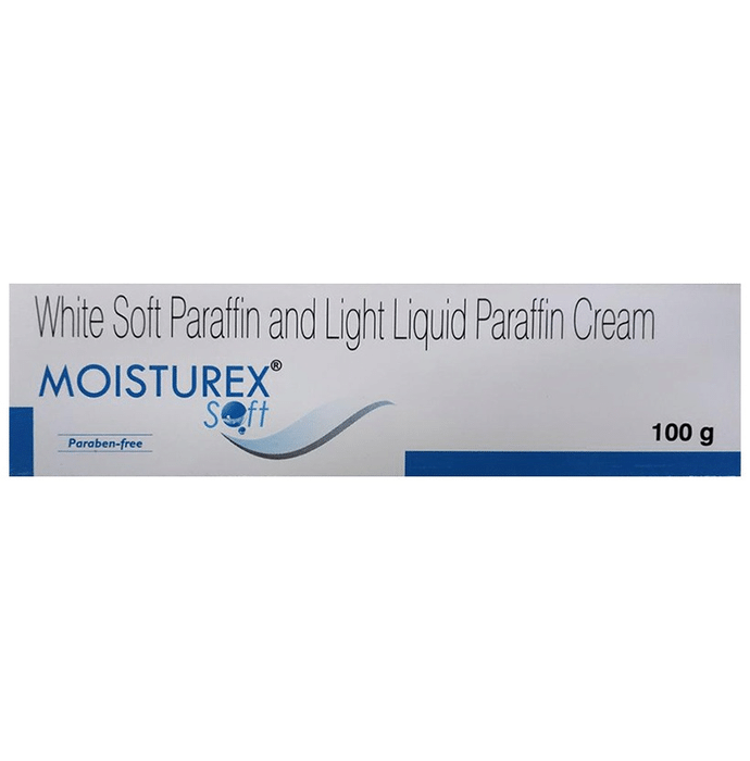 Moisturex White Soft Paraffin & Light Liquid Paraffin Cream | Paraben Free | Derma Care | Face Care Product for Extreme Dryness Cream Paraben Free