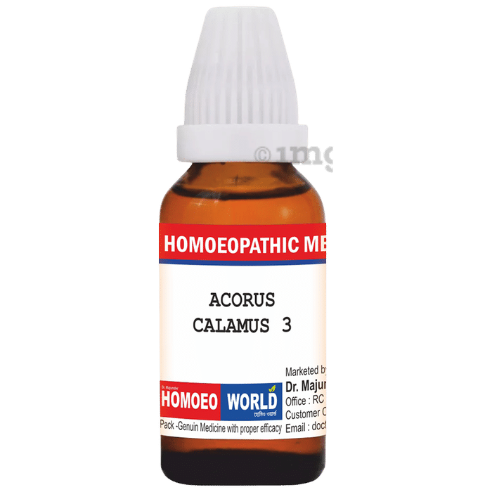 Dr. Majumder Homeo World Acorus Calamus Dilution (30ml Each) 3