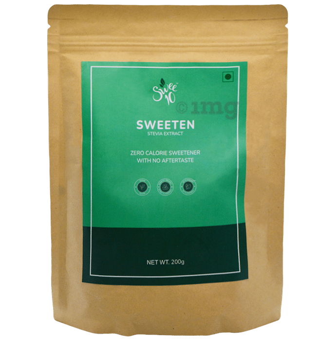Swee10 Natural Stevia Sweetener Powder | Sugar Free | Zero Calorie Sugar Substitute