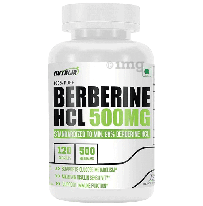 Nutrija Berberine HCL 500mg Capsule