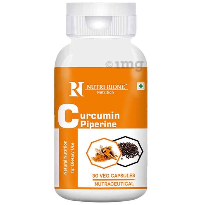 NutriRione Curcumin Piperine Veg Capsule