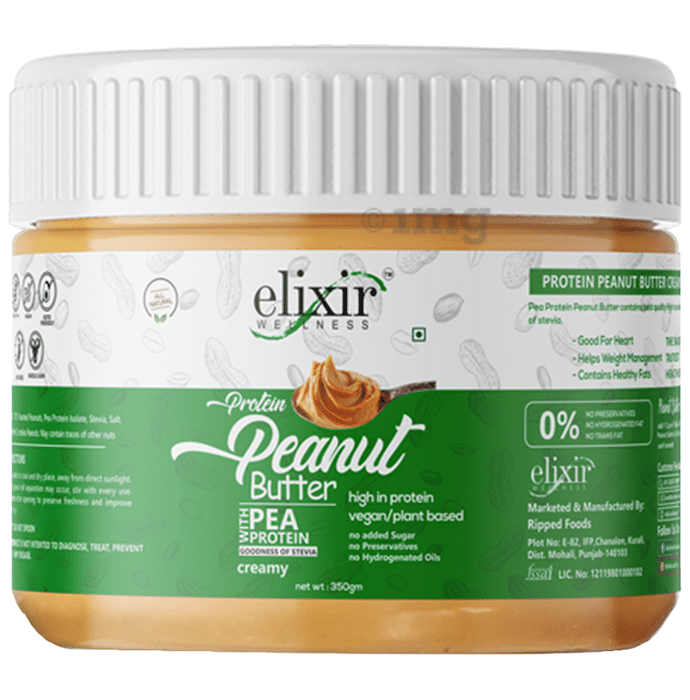Elixir Wellness Vegan Protein Peanut Butter Creamy