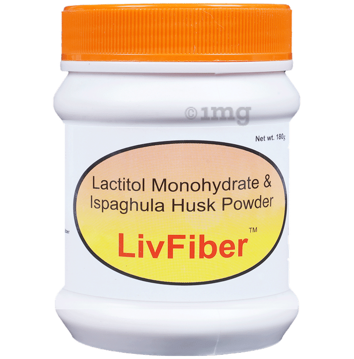 LivFiber Sugar-Free Ispaghula Husk Powder | Eases Constipation | Flavour Orange-Lemon