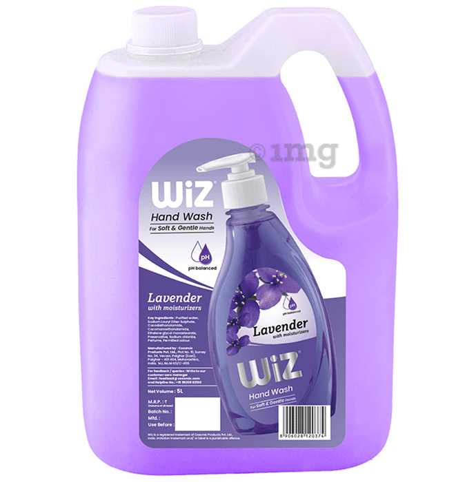 Wiz pH Balanced Hand Wash Refill Pack  (5L Each) Lavender