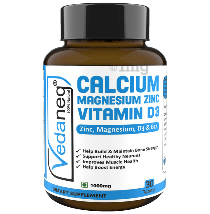 Vedaneq Calcium Magnesium Zinc Vitamin D3 Tablet