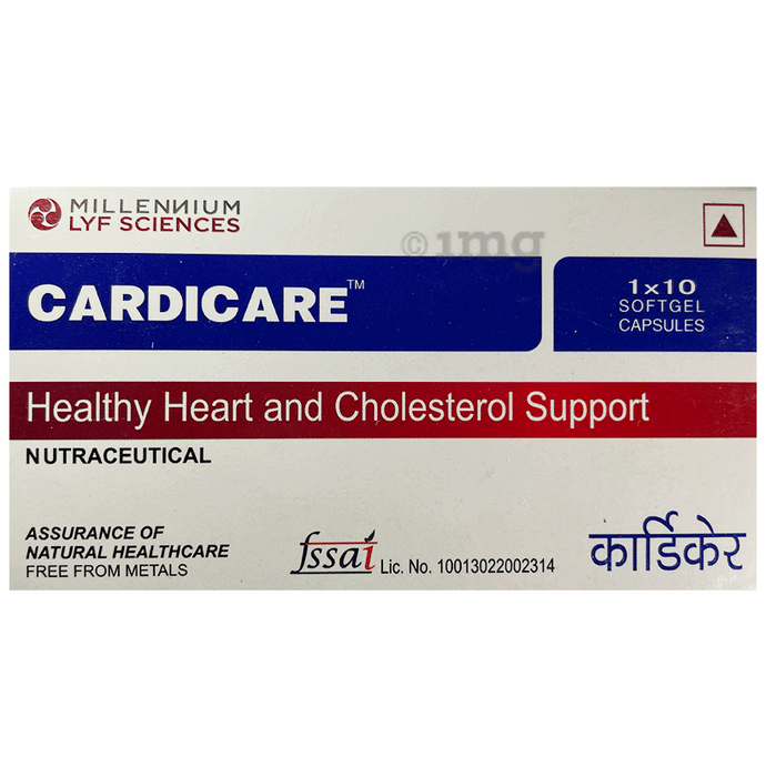Millennium Herbal Care Cardicare | Softgel Capsule for Healthy Triglycerides & LDL Levels