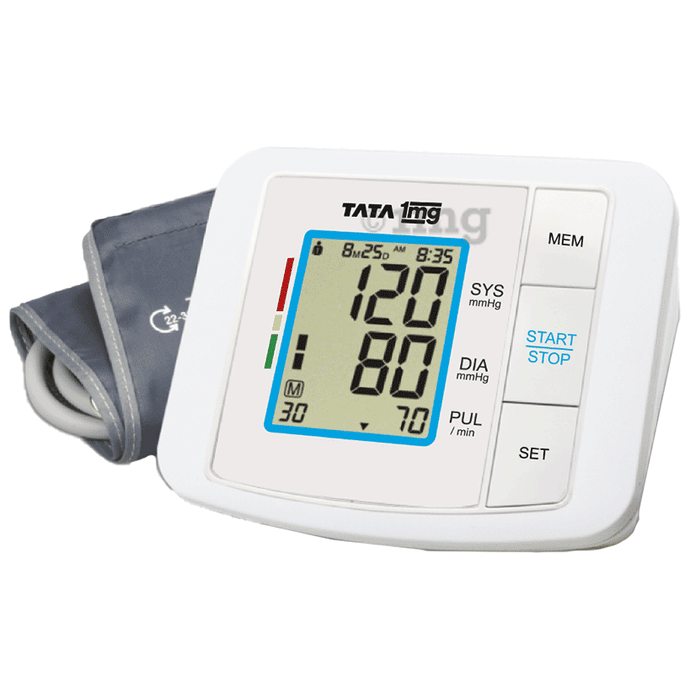 Tata 1mg Blood Pressure Monitor Fully Automatic, Digital BP Monitor