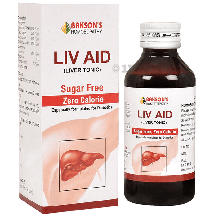 Bakson's Homeopathy Liv Aid Liver Tonic Sugar Free