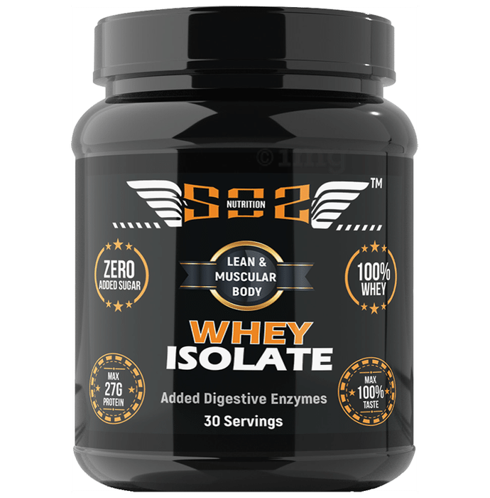 SOS Nutrition Whey Isolate Protein Powder Unflavored
