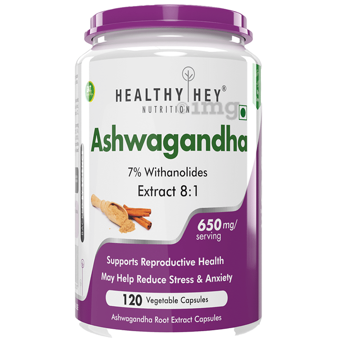 HealthyHey Ashwagandha Vegetable Capsule