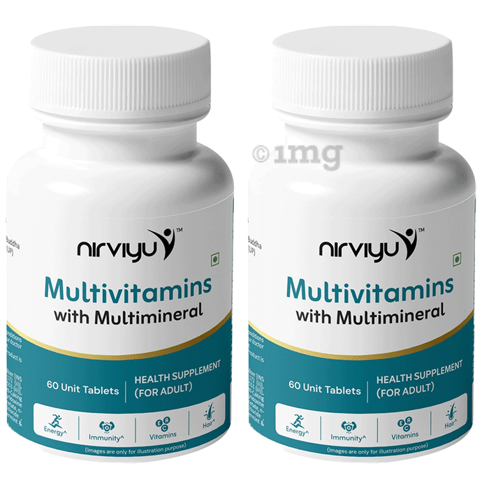 Nirviyu Multivitamins with Multimineral Tablets (60 Each)