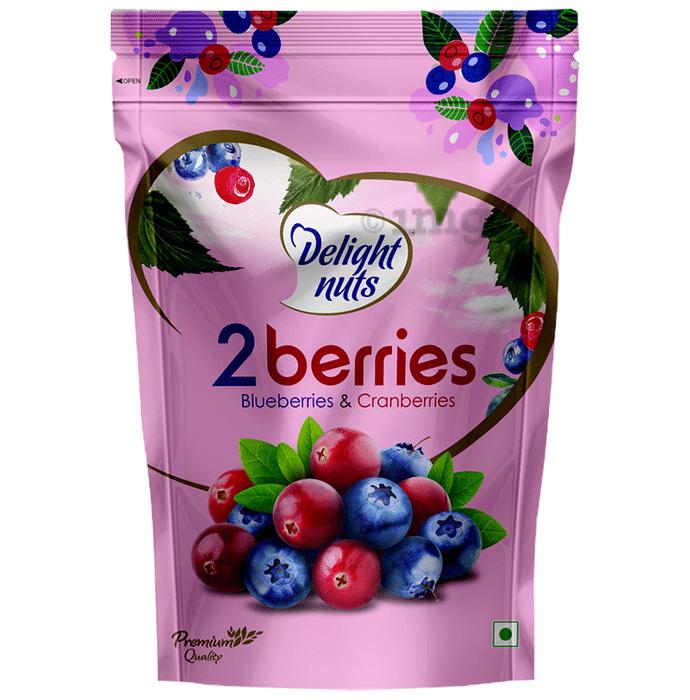 Delight Nuts 2 Berries Blueberries & Cranberries Premium Quality