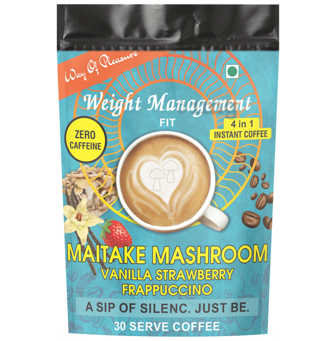 Way Of Pleasure Maitake Mushroom Coffee Vanilla Strawberry Frappuccino Powder