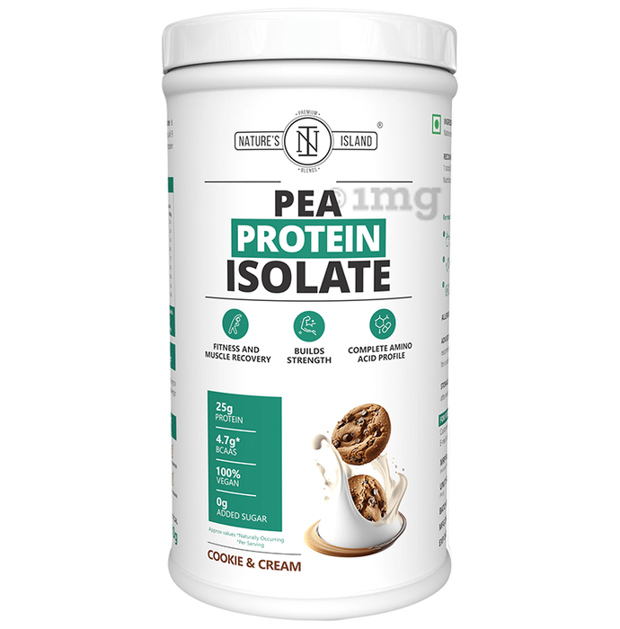 Nature's Island Pea Protein Isolate Powder Cookie and Cream