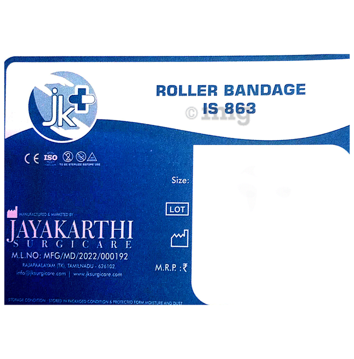 J&K Roller Bandage 10cm x 3m