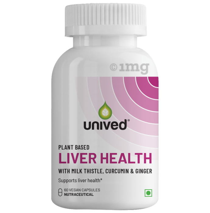 Unived Liver Health with Milk Thistle, Curcumin, & Ginger Vegan Capsule