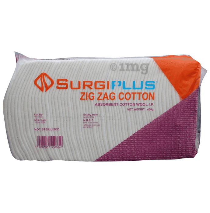 Surgiplus Absorbent Cotton Wool Zig Zag