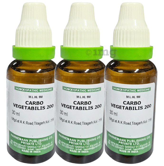Hapco Carbo Vegetabilis (30ml Each) 200
