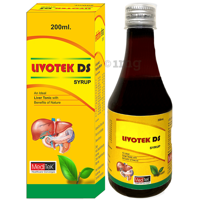 Meditek Livotek DS Liver Tonic Syrup for Indigestion (200ml Each)