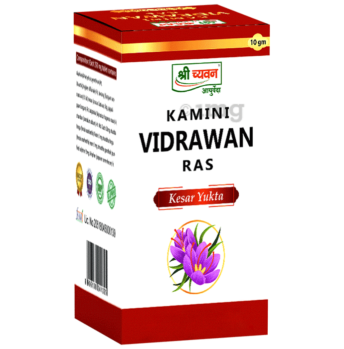 Shri Chyawan Kamini Vidrawan Ras Tablet Kesar Yukta