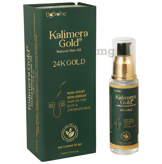 Kalimera Gold Herbal Natural Hair Oil 24K Gold (50gm)