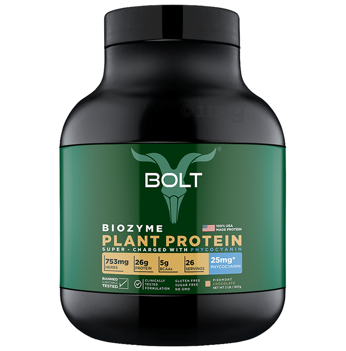 Bolt Biozyme Plant Protein Powder Piedmont Chocolate
