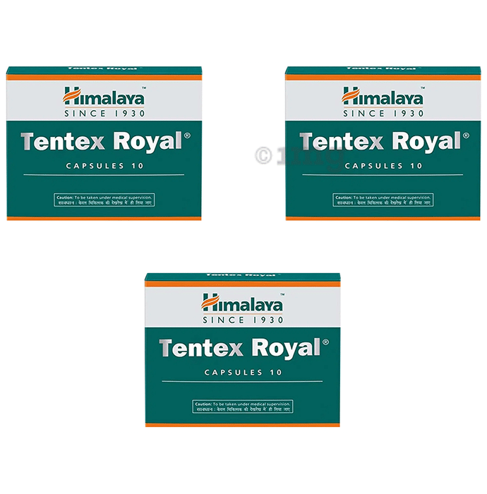 Himalaya Tentex Royal Capsule (10 Each): Buy combo pack of 3.0 strips ...