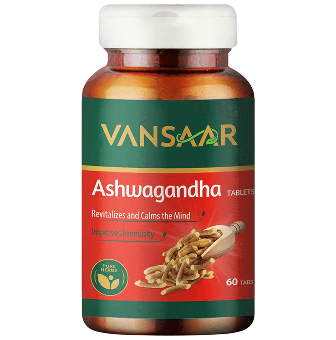 Vansaar 45+ Ashwagandha| 4X Stress & Anxiety Relief|Better Sleep Quality Tablet