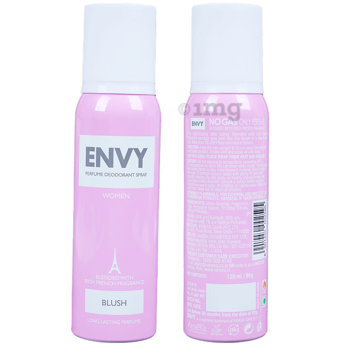 Envy Perfume Deodorant Spray For Women Blush