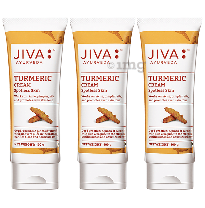 Jiva Ayurveda Turmeric Cream Spotless Skin (100gm Each)