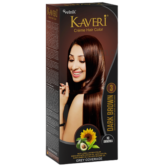 Kaveri Hair Color Cream Dark Brown