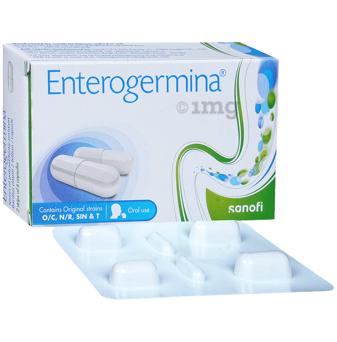 Enterogermina Probiotic Capsule | Supplement for Diarrhoea & Gut Health | For Kids & Adults