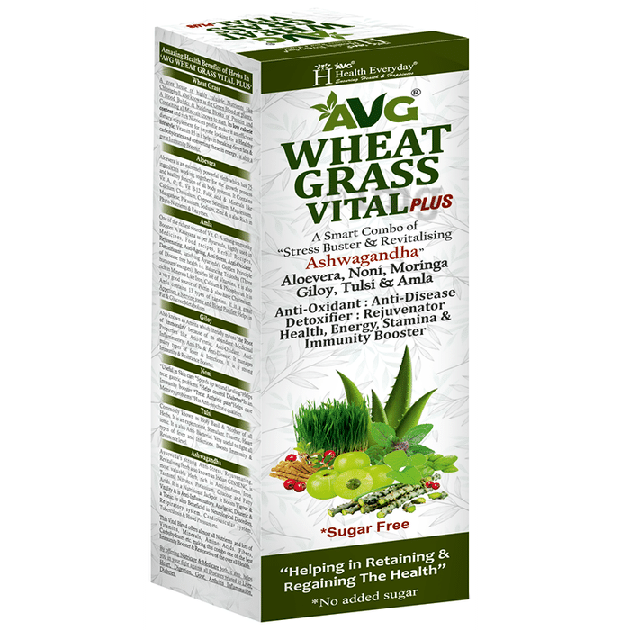 AVG Wheat Grass Vital Plus Sugar Free