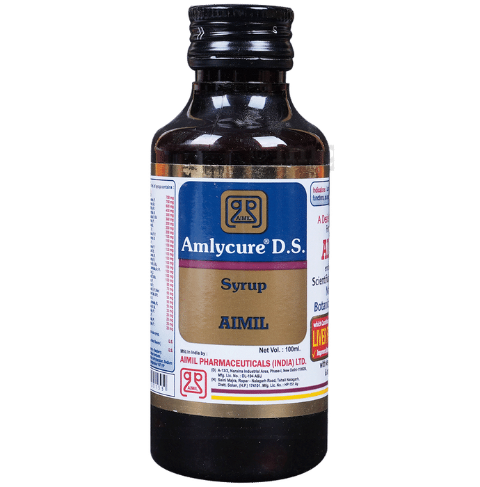Aimil Amlycure DS Syrup | Supports Digestion, Metabolism & Liver Health | Ayurvedic Formula