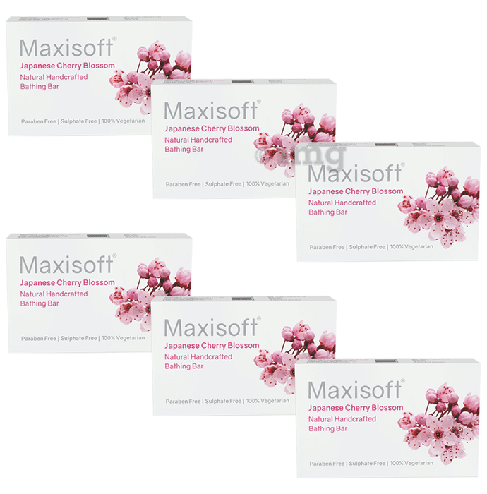 Maxisoft Japanese Cherry Blossom Bathing Bar (75gm Each)