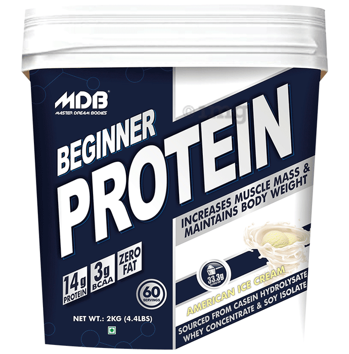 MDB Master Dream Bodies Beginner Protein 14g Whey Concentrate American Ice Cream