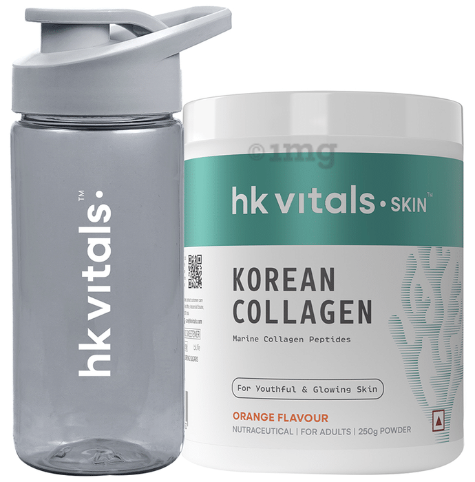 HK Vital Korean Skin Collagen Powder Orange with Sipper Free