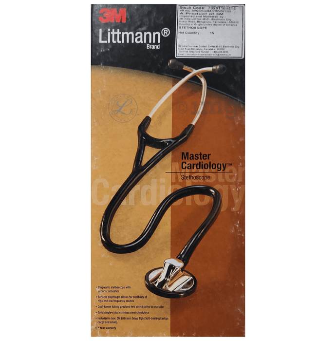 3M Littmann 2163 Master Cardiology Stethoscope, Burgundy Tube, 27 Inch