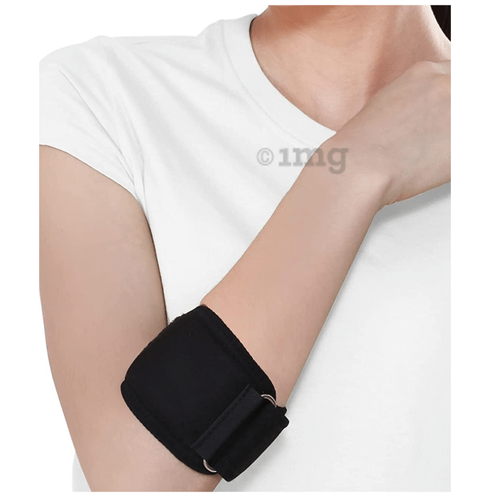 K Squarians Tennis Elbow Support Large Black