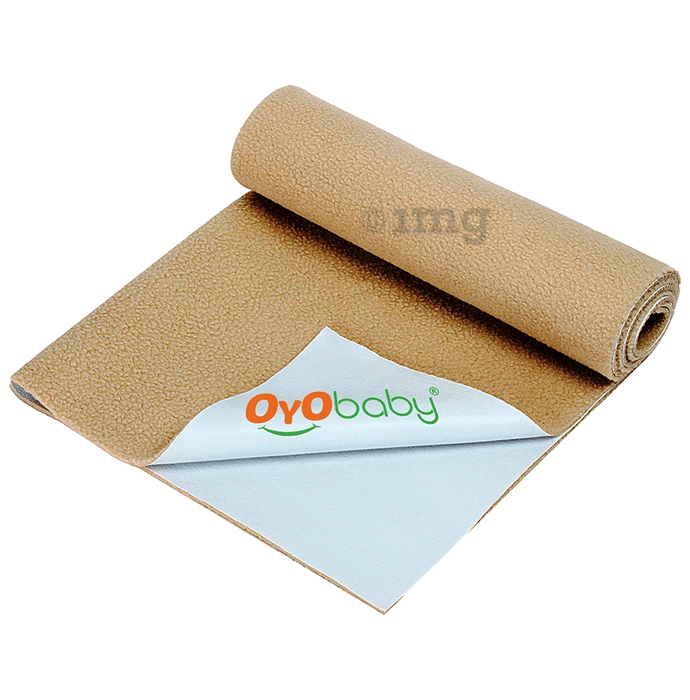 Oyo Baby Waterproof Bed Protector Baby Dry Sheet XL Beige