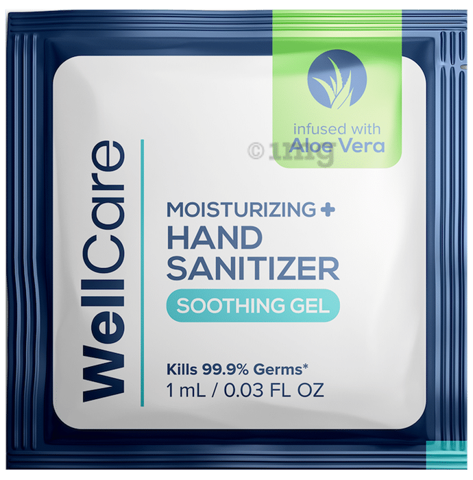 WellCare Moisturizing + Hand Sanitizer Soothing Gel Sachet (1ml Each)