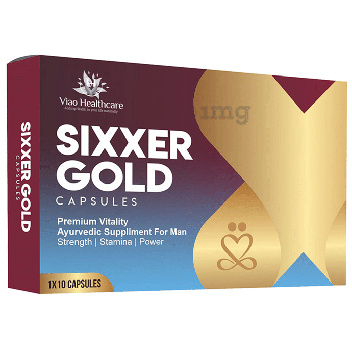 Sixxer Gold Premium Vitality Ayurvedic Capsule for Man