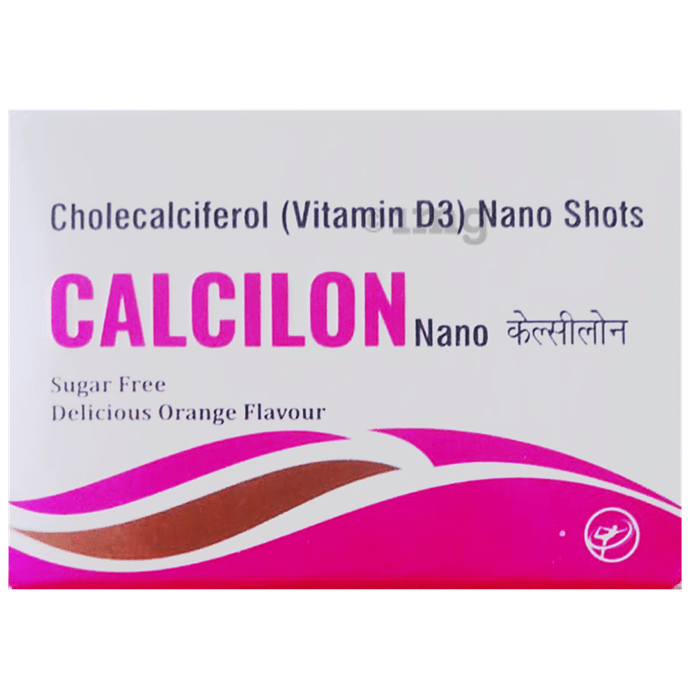 Calcilon Nano Shots (5ml Each) Sugar Free Delicious Orange