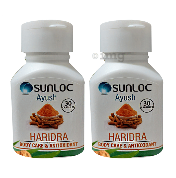 Sunloc Ayush Haridra Body Care & Antioxidant Capsule (30 Each)