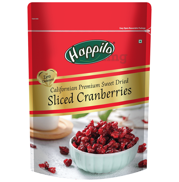 Happilo Premium Californian Sliced Cranberries Dried & Sweet
