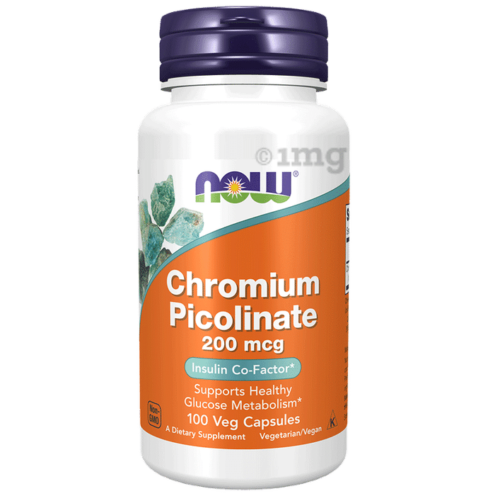 Now Foods Chromium Picolinate 200mcg | For Healthy Glucose Metabolism | Capsule