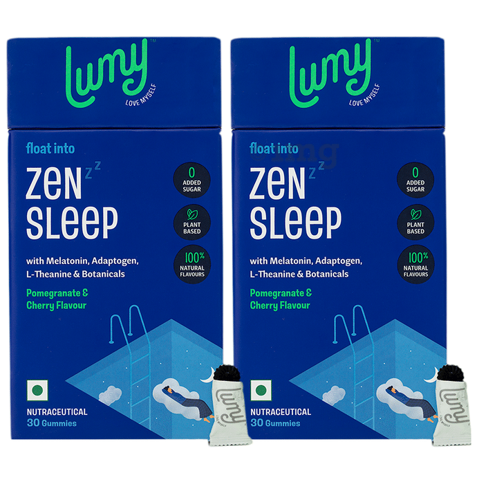 Lumy Float into Zen Sleep Gummies (30 Each) Pomegranate & Cherry