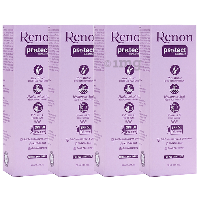 Renon Protect Sunscreen SPF 50 PA+++ (50gm Each)